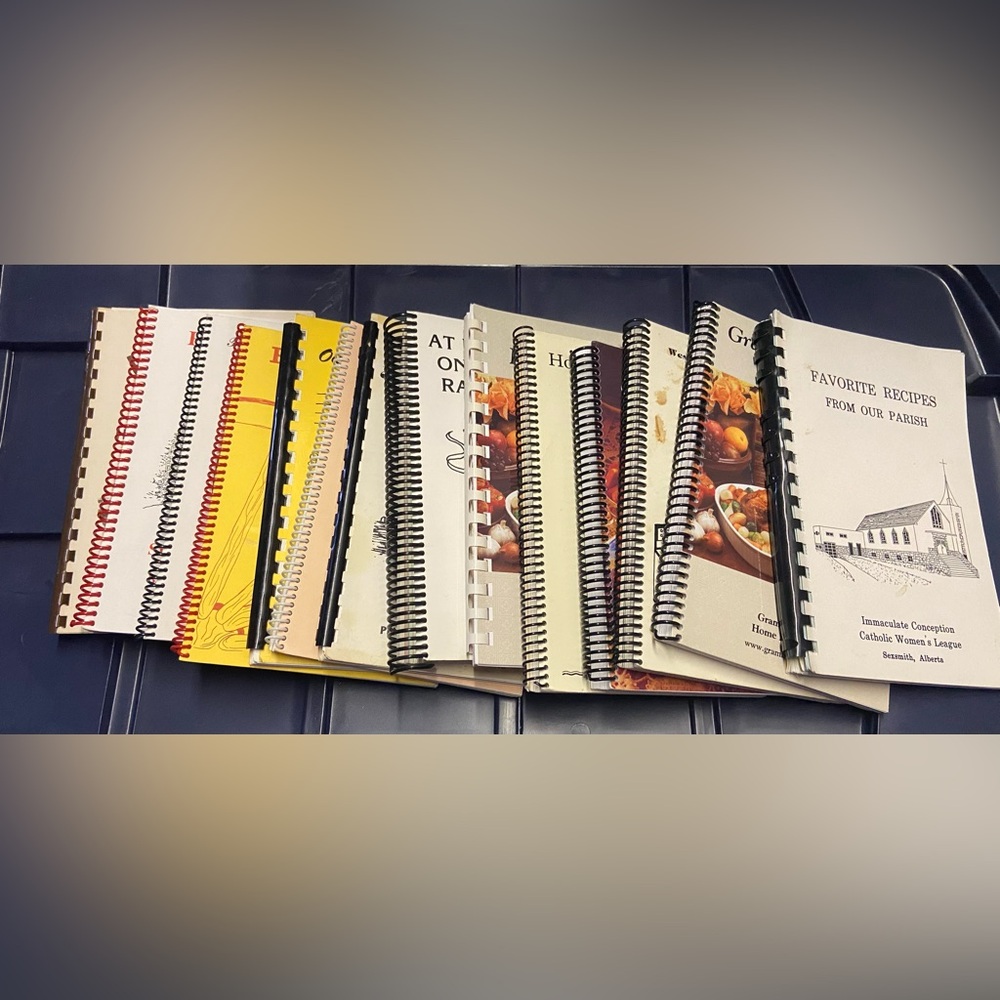 LOT of 15 Vintage Cookbooks from AB, BC, SK, NS